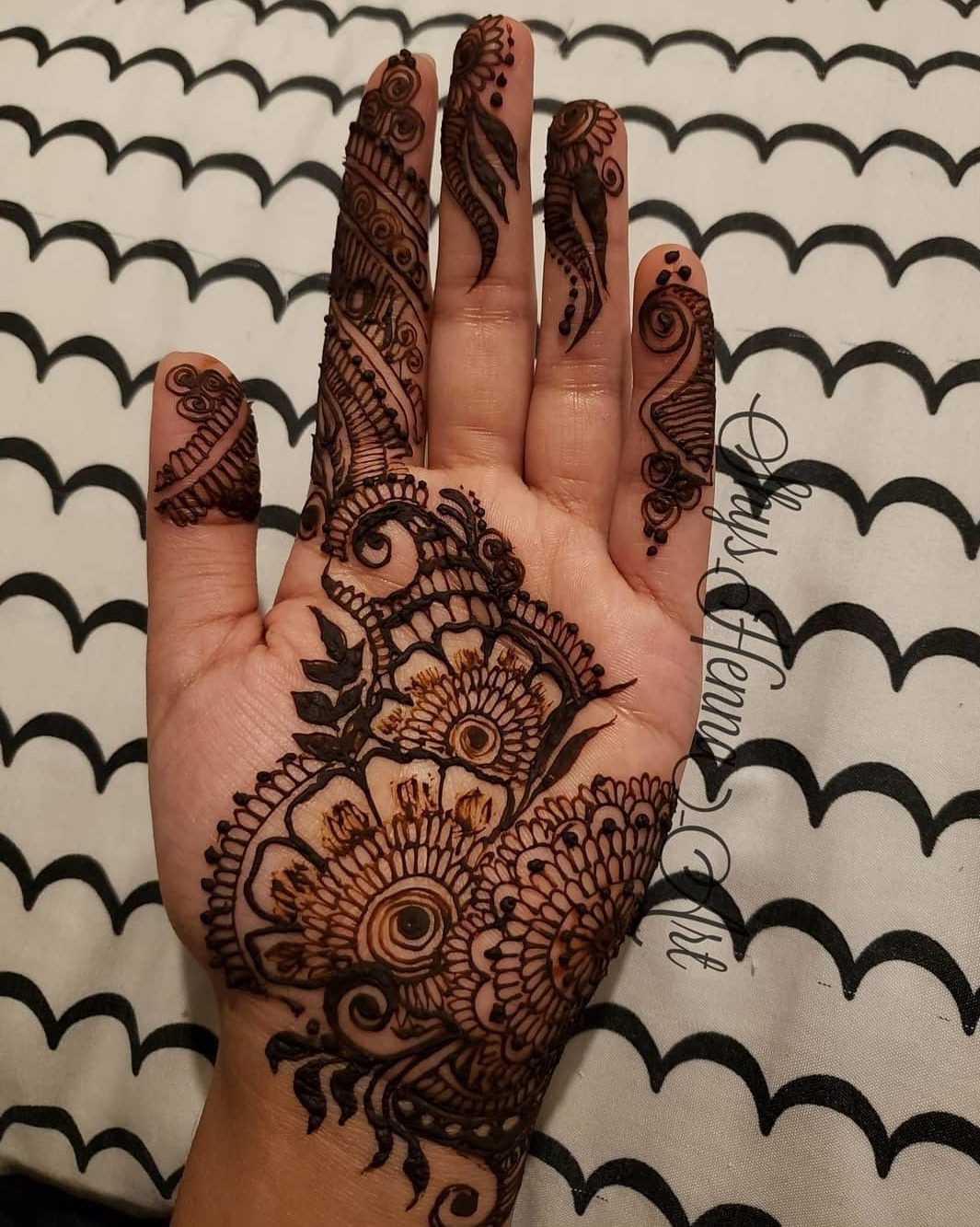 Modern Floral Henna